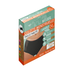 Culotte Menstruelle Taille Haute Noir