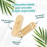 Boîte bambou + 2 coton tiges Silicone - Feel Natural