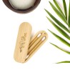 Boîte bambou + 2 coton tiges Silicone - Feel Natural
