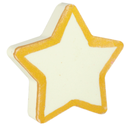 Bombe de bain Etoile Blanc Dore 100 grs Senteur Monoï