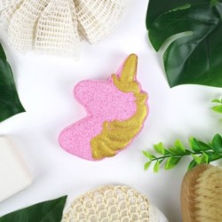Bombe de bain Licorne Rose Dore 150 grs Senteur Bubble Gum