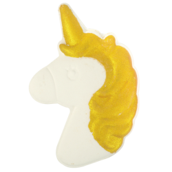 Bombe de bain Licorne Blanc Dore 150 grs Senteur Monoï