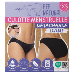 Culotte Menstruelle Détachable Noir
