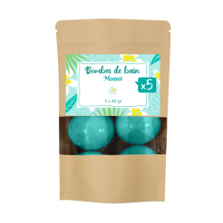 Sachet bombes de bain 40 grs x 5 - Senteur Monoï