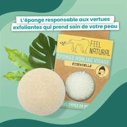 Eponge Konjac Visage Naturelle - Feel natural