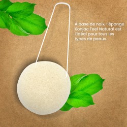 Eponge Konjac Visage Naturelle - Feel natural