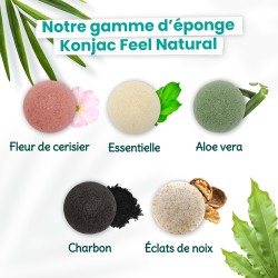 Eponge Konjac Visage Aloe Vera - Feel natural