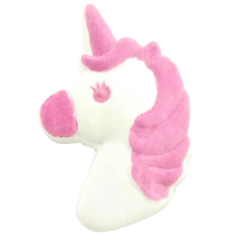 Bombe de bain 150 gr - Licorne effet arc en ciel - Senteur Fraise