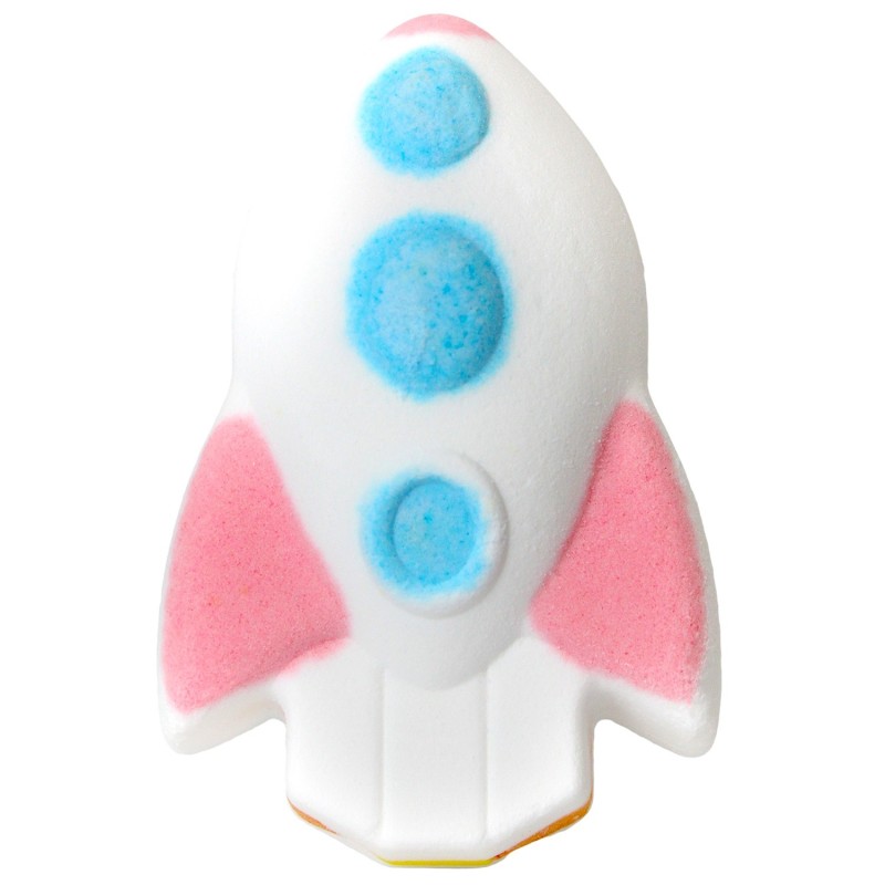 Bombe de bain 135 gr - Fusée effet arc en ciel - Senteur Monoï