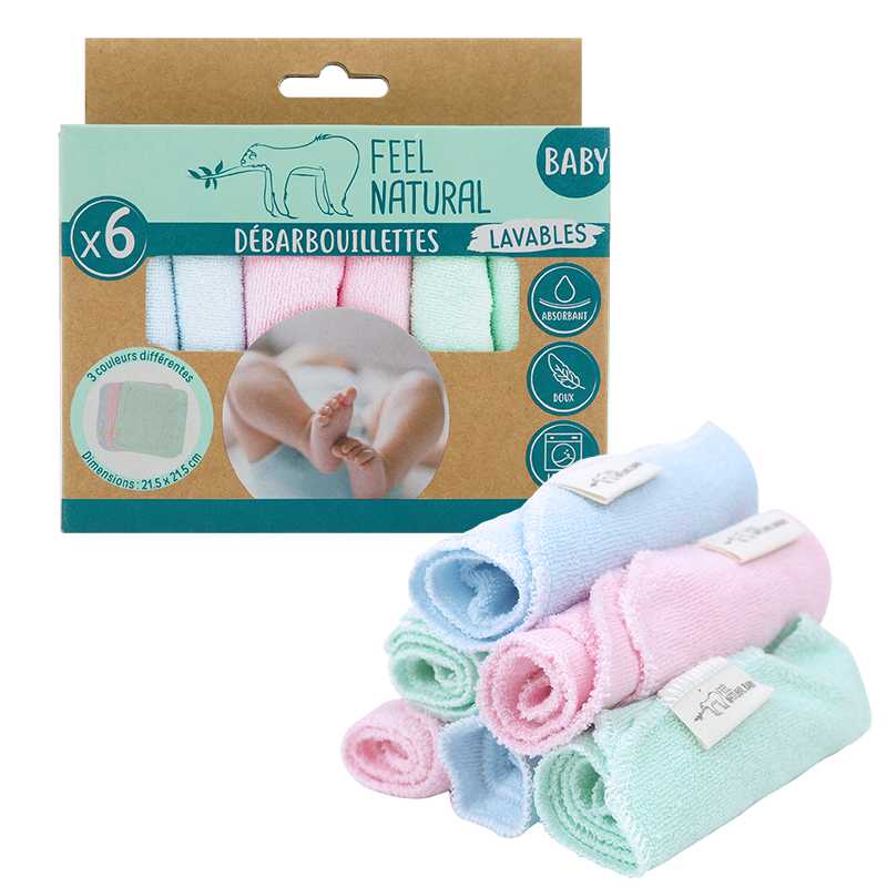 Feel Natural  Feel Natural Baby  marque écoresponsable  produits naturels bébé  soins bébé naturels  accessoires zéro déchet  te