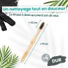 Lot 4 brosses à dents Charbon -Dur  - Feel Natural