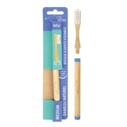 Brosse à dents tête interchangeable et vissable en bambou Feel Natural -Medium