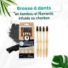 Lot 4 brosses à dents Charbon -Dur  - Feel Natural
