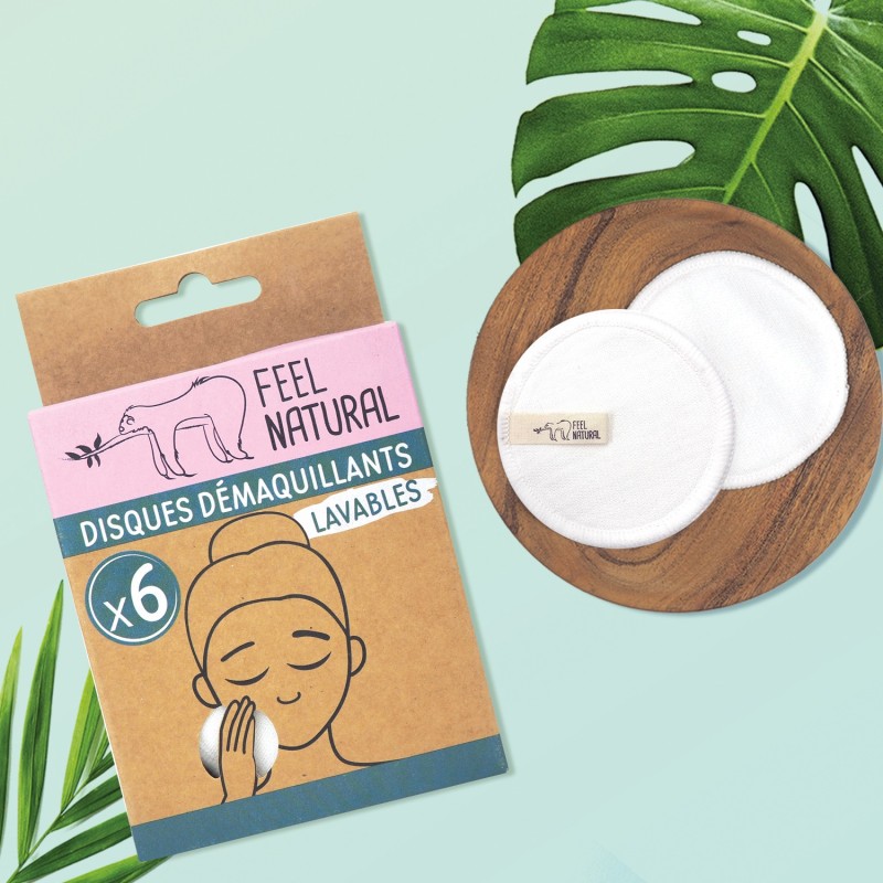 Recharge 6 disques démaquillants Coton- Feel Natural