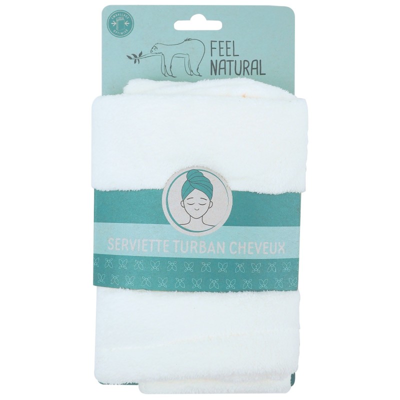 Serviette Cheveux microfibre - Feel Natural