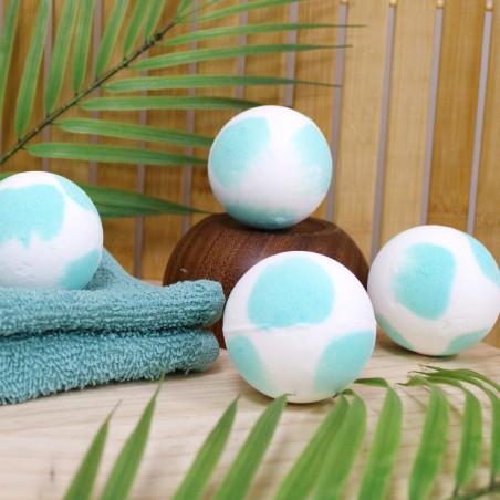 Bombe de bain 120 grs - Senteur Monoï - French Tendance