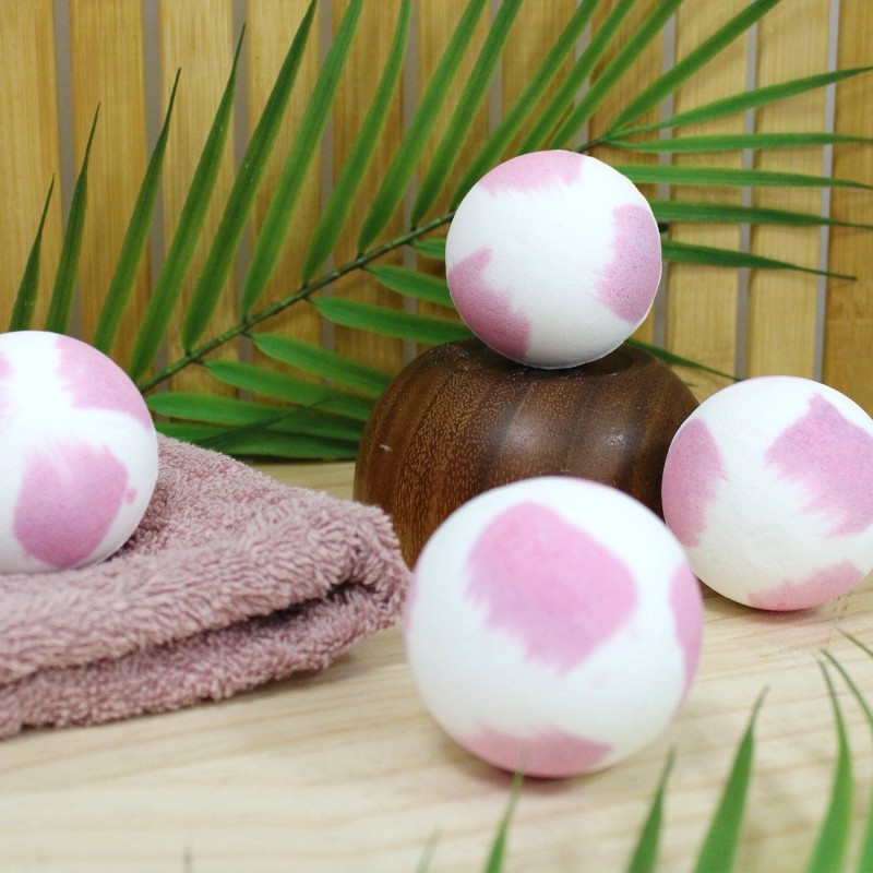 Bombe de bain 120 grs - Senteur Rose - French Tendance