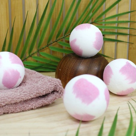 Bombe de bain 120 grs - Senteur Rose - French Tendance