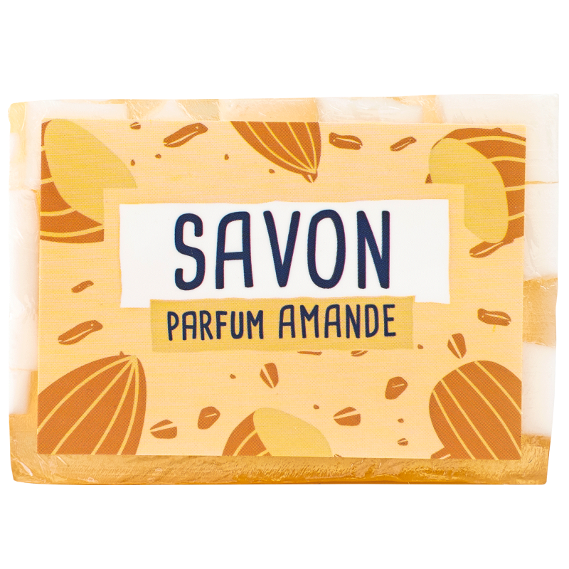 Savon en tranche glycérine végétale 100 gr - Senteur Amande - French Tendance