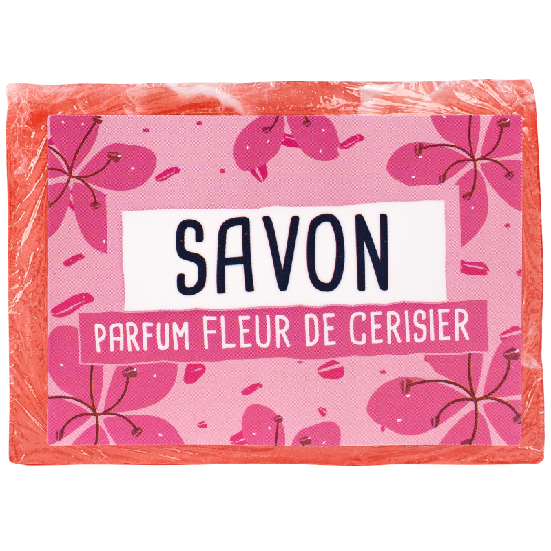 Savon en tranche glycérine végétale 100 gr - Senteur Fleur de cerisier  - French Tendance