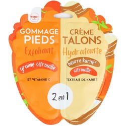 Duo Gommage / Crème hydratante Pieds - Graines de Citrouilles & Vitamine C - French Tendance