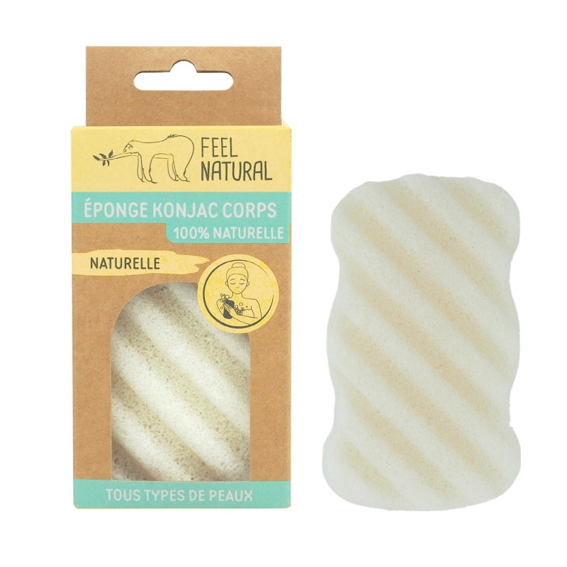Eponge Konjac Corps Naturelle - Feel natural