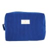 Trousse de toilette Femme (21x15x10) - Velours côtelé - coloris bleu