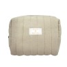 Trousse de toilette Femme (21x15x10) - Gaze de coton - Taupe
