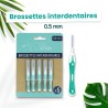 Lot de 5 brossettes interdentaires 0,5 mm - Feel Natural