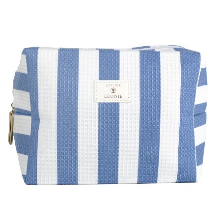 Trousse de toilette Femme (21x15x10) - Nid D'abeille rayée