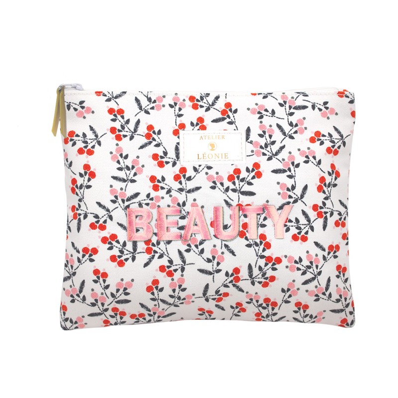 Pochette de toilette Femme (21x17) - Coton Broderie