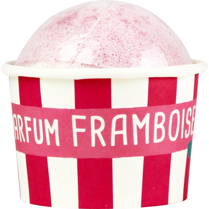 Bombe de bain 100 gr - Carnaval - Senteur Framboise - French Tendance