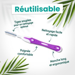 Lot de 5 brossettes interdentaires 0,7 mm - Feel Natural