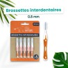 Lot de 5 brossettes interdentaires 0,8 mm - Feel Natural
