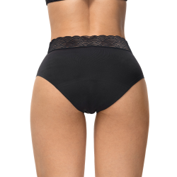 Culotte Menstruelle Dentelle Noir